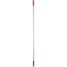 Vikan Red Anodised Aluminium Polypropylene Mop Handle 1.46 m Euro Threaded 25mm Diameter 29594