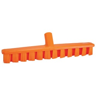 Vikan Orange Scrubbing Brush, 37 mm Bristle Length, Polyester Bristle Material, 400mm Length 70647