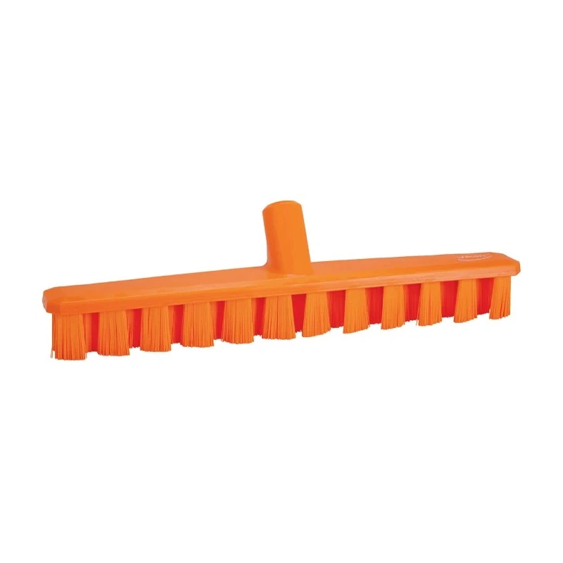 Vikan Orange Scrubbing Brush, 37 mm Bristle Length, Polyester Bristle Material, 400mm Length 70647