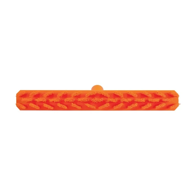 Vikan Orange Scrubbing Brush, 37 mm Bristle Length, Polyester Bristle Material, 400mm Length 70647