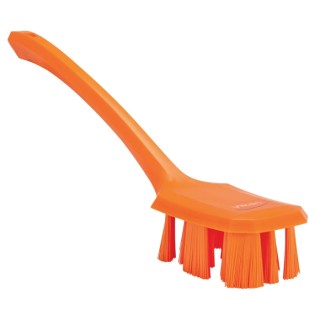 Vikan Orange Scrubbing Brush 37 mm Bristle Length Polyethylene Terephthalate Bristle Material 41967