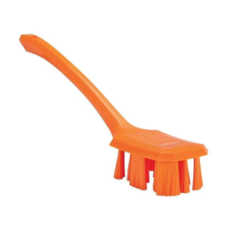 Vikan Orange Scrubbing Brush 37 mm Bristle Length Polyethylene Terephthalate Bristle Material 41967