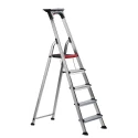 RS PRO Aluminium Professional 5 Steps Step Ladder 1.041m Platform Height, 1.677m Open Length 187-4995