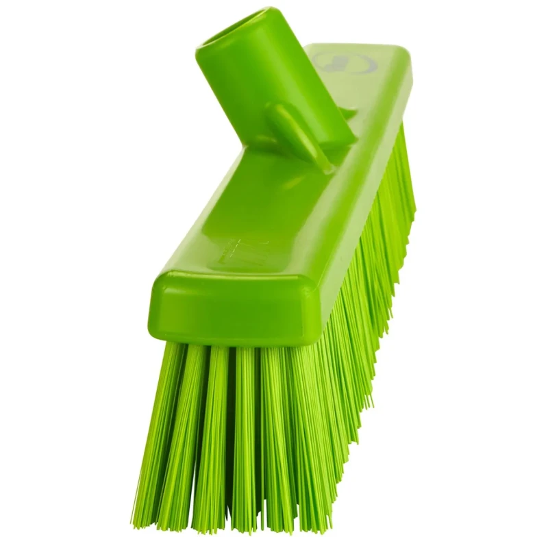 Vikan Push Broom Green With Polyethylene Terephthalate Bristles for Food and Industrial Applications 317477