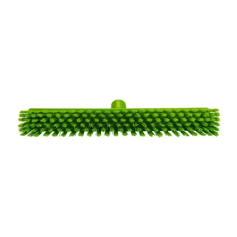 Vikan Push Broom Green With Polyethylene Terephthalate Bristles for Food and Industrial Applications 317477