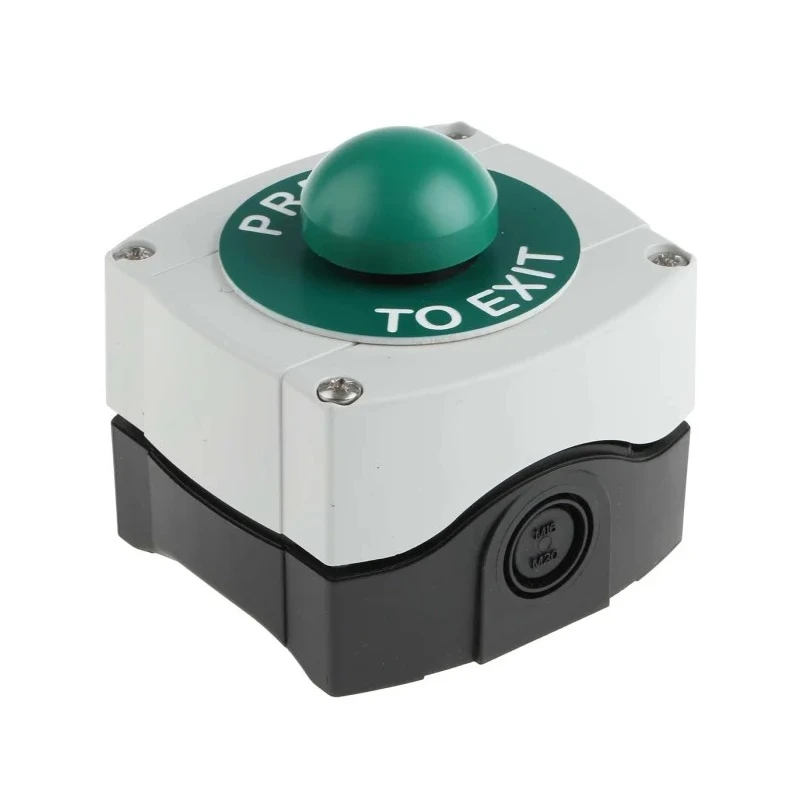 RS PRO Plastic Domed Press To Exit Button IP65 Surface Mount 85mm Height 85mm Depth 192-4566