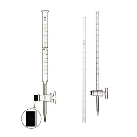 Burettes With Straight Bore Glass Key Stopcock for lab image-1