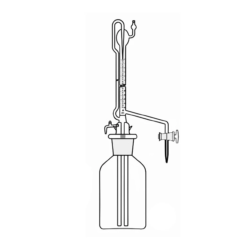 Burettes Auto Zero Glass Key Stopcock Reservoir Rubber Bellow Lab image-1