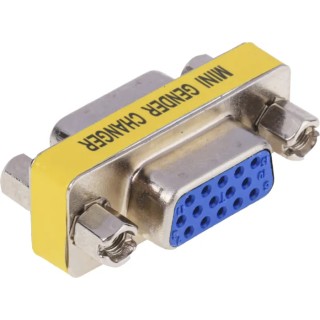 StarTech.com D-Sub Adapter VGA to VGA Slimline Gender Changer Female to Female 30 mm GC15HSF