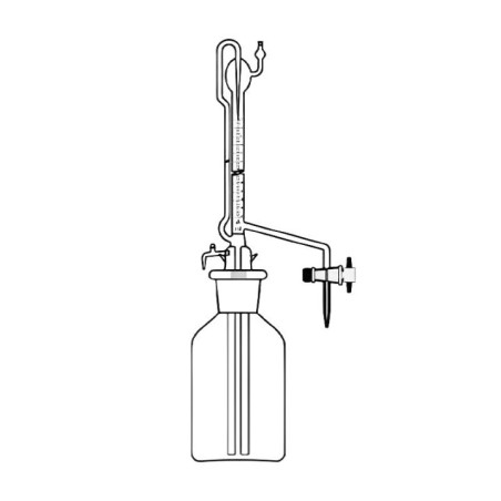 Burettes Auto Zero PTFE Key Stopcock Reservoir Rubber Bellow Lab image-1