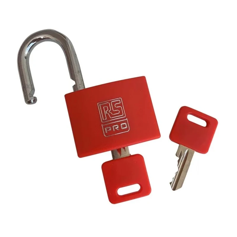 RS PRO Steel Aluminium Padlock Keyed Alike 6 mm Shackle Diameter 43 mm Body Width 195-8230