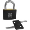 RS PRO Key Brass Padlock Keyed Alike 6 mm Shackle Diameter 43 mm Body Width 195-8255