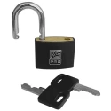 RS PRO Key Brass Padlock Keyed Alike 6 mm Shackle Diameter 43 mm Body Width 195-8255