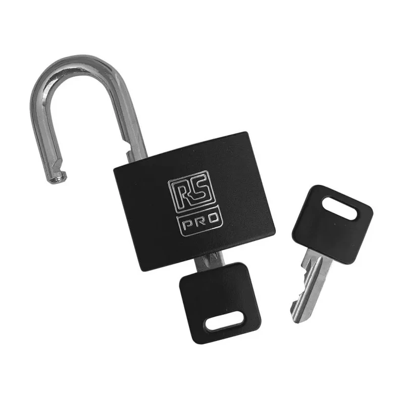 RS PRO Key Brass Padlock Keyed Alike 6 mm Shackle Diameter 43 mm Body Width 195-8255