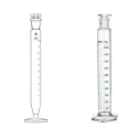 Measuring Cylinders With Interchangeable Stopper Hex Base Lab image-1