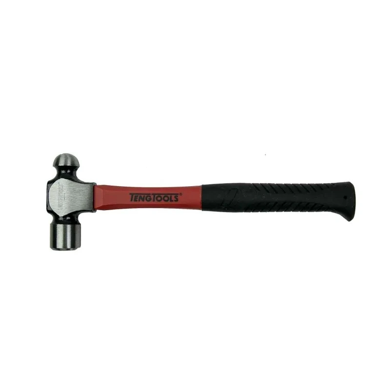 Teng Tools Carbon Steel Head Ball-Pein Hammer with Fibreglass Handle, 483g HMBP12