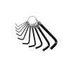 Teng Tools 10 Piece L Imperial Hex Key Set Hex Size 1/16 to 3/8 in Chrome Vanadium Steel Black Finish 1424