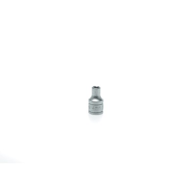 Teng Tools 1/4 in Drive 4 mm 6 Point Bi-Hexagon Satin Finish Socket, 25mm Overall Length M140504-C