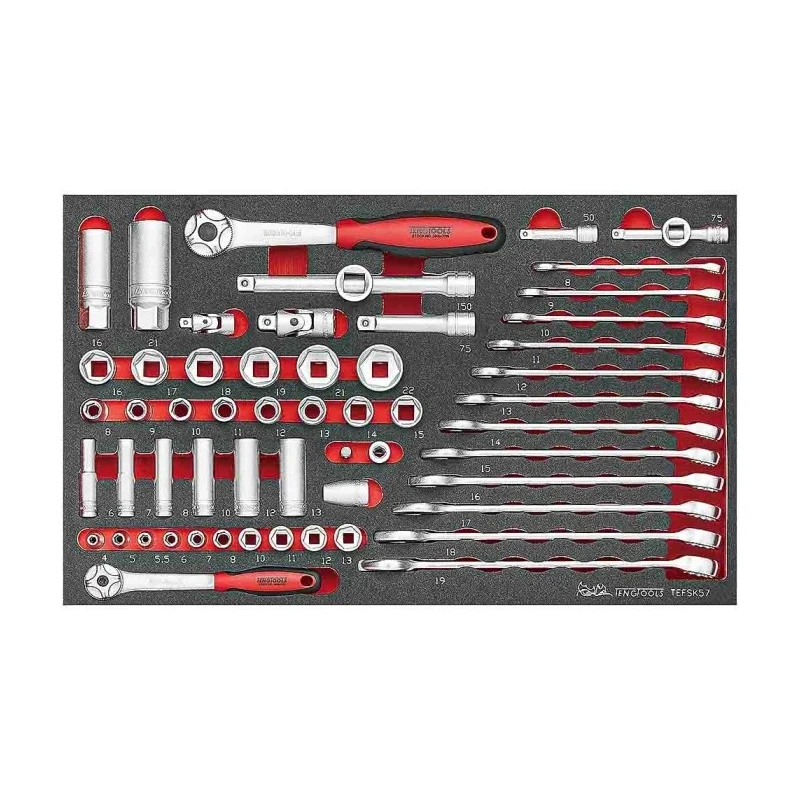 Teng Tools 118 Piece Automotive Tool Kit with Case SCE2
