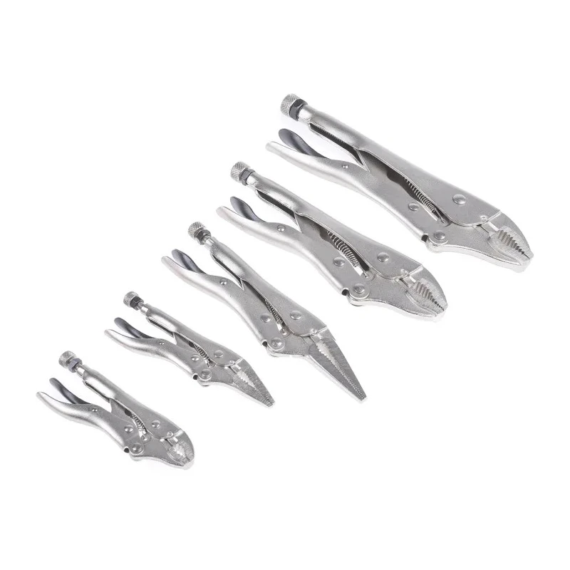 Teng Tools 5-Piece Plier Locking Plier Set TTVG05