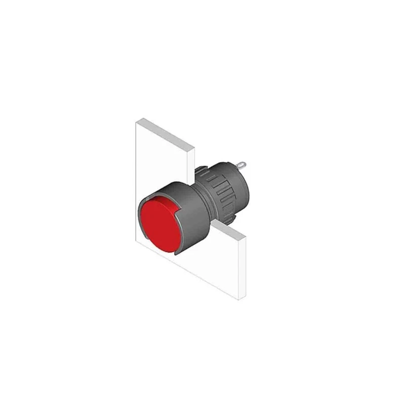 EAO Panel LED Pilot Light 16 mm Cutout, 48V, IP65 Protection Round IP65