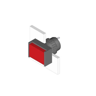 EAO Panel LED Pilot Light 48V 16 mm Cutout IP65 Round 51 Series IP65