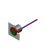EAO Panel LED Pilot Light, 84 Series, 22.3 mm Cutout Diameter, IP67 Rated, Round, Aluminium Body IP67