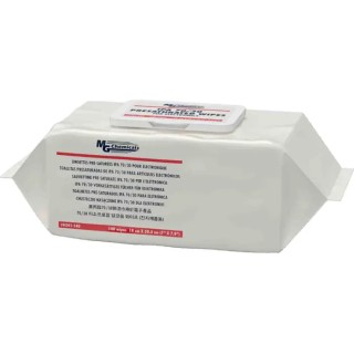 MG Chemicals Wet Anti-Static Wipes Box of 140, 178 x 200 mm, Single Use, RoHS Compliant 8241-140