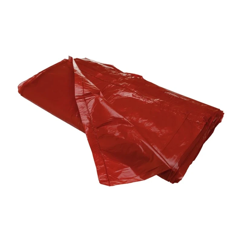 RS PRO Red Polythene Bin Bag 60L Capacity 100 Per Pack RD2436A