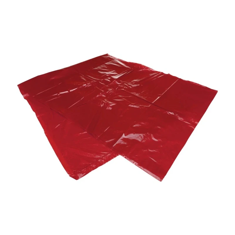RS PRO Red Polythene Bin Bag 60L Capacity 100 Per Pack RD2436A