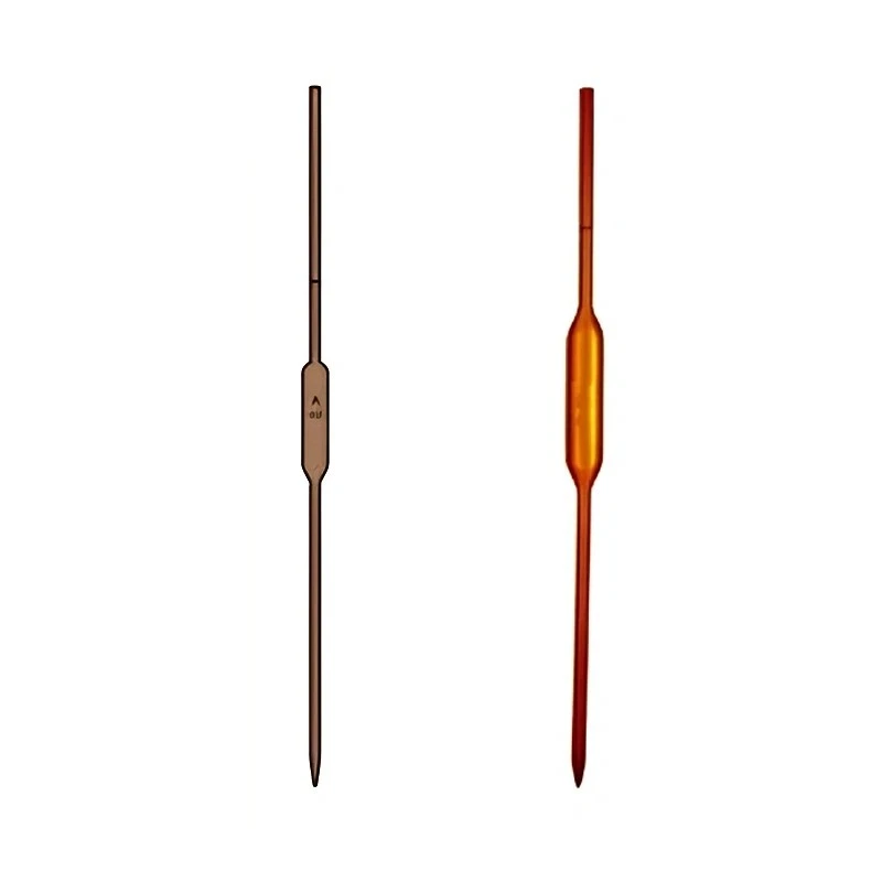 Amber Colour Pipettes Transfer Volumetric for lab image-1