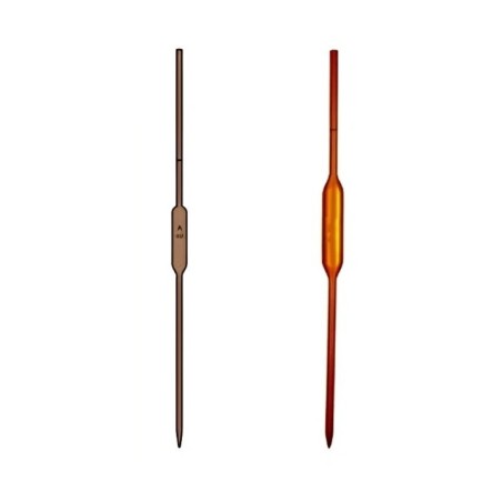 Amber Colour Pipettes Transfer Volumetric for lab image-1
