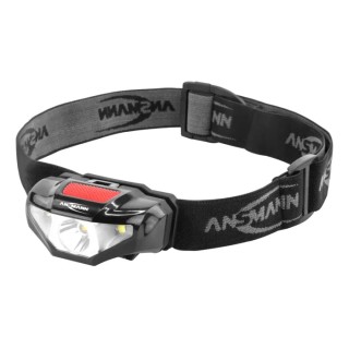 Ansmann LED Head Torch 65 Lumens IP44 Splash Proof Lightweight ABS Housing 80 m Beam Distance 4.3 h Run Time 1600-0260