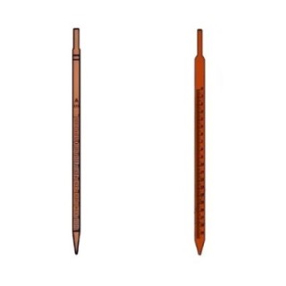 Amber Colour Pipettes Measuring Graduated Mohr Type for lab image-1
