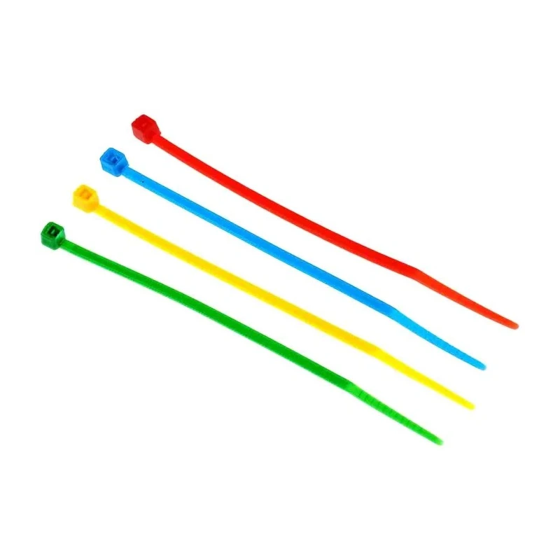 RS PRO Nylon Non-Releasable Cable Tie Kit with 4 Colour-Coded Sizes 100 x 2.5 mm Taiwan 201-3591