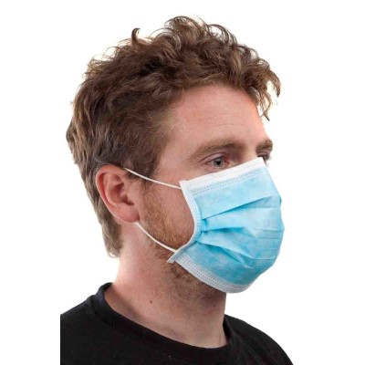 NEUTRAL Disposable Type II Surgical Face Mask Blue 9.5 x 17.5 cm 50 per Package 300.00.17