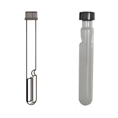 Leighton Tubes for Culture Work With Screw Cap & Cover Slip Lab image-1
