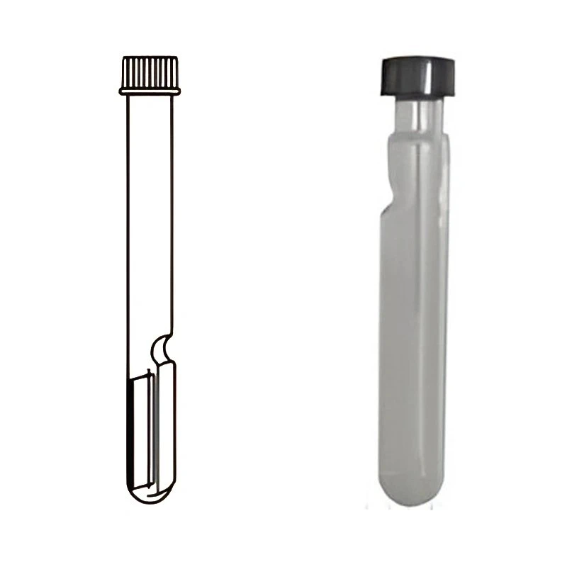 Leighton Tubes for Culture Work With Screw Cap & Cover Slip Lab image-1