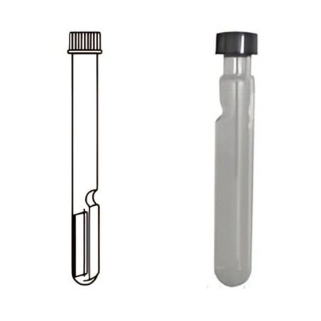 Leighton Tubes for Culture Work With Screw Cap & Cover Slip Lab image-1