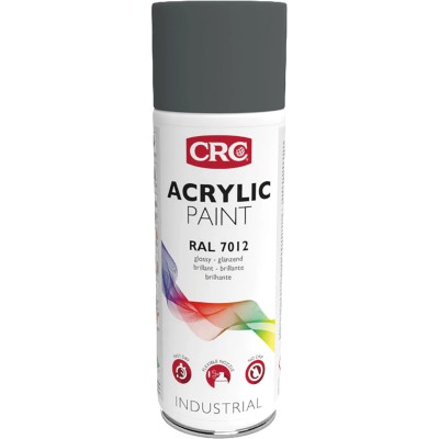 CRC 400 ml RAL 7012 Grey Gloss Acrylic Spray Paint 33272