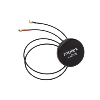 Molex Puck Omni-Directional GPS Antenna with SMA Connector, 824-2690 MHz Frequency, GPS LTE Protocols 213500-0500