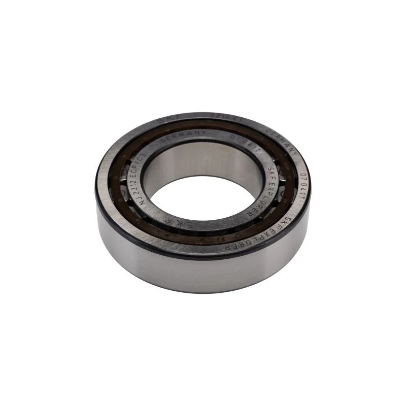 SKF Cylindrical Bore Single Row Roller Bearing 60 mm ID, 110 mm OD, 28 mm Width, Steel Rollers, Non-Metallic NJ 2212 ECP/C3
