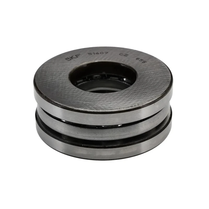 SKF 1 Extra Light Thrust Ball Bearing 35 mm ID, 80 mm OD, 32 mm Width, Steel Balls, Sheet Metal Cage 51407