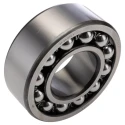 SKF 2 Row Self-Aligning Ball Bearing 50 mm Inside Diameter, 110 mm Outside Diameter, 40 mm Race Width, Steel Balls 2310 K