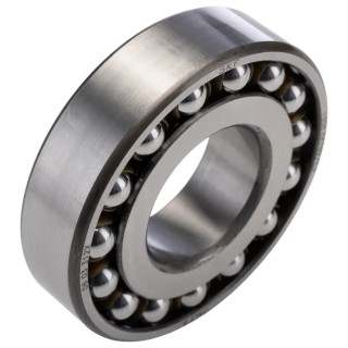 SKF Self-Aligning Double Row Ball Bearing, 40 mm ID, 90 mm OD, 23 mm Width, Non-Metallic Cage, Open End 1308 EKTN9/C3