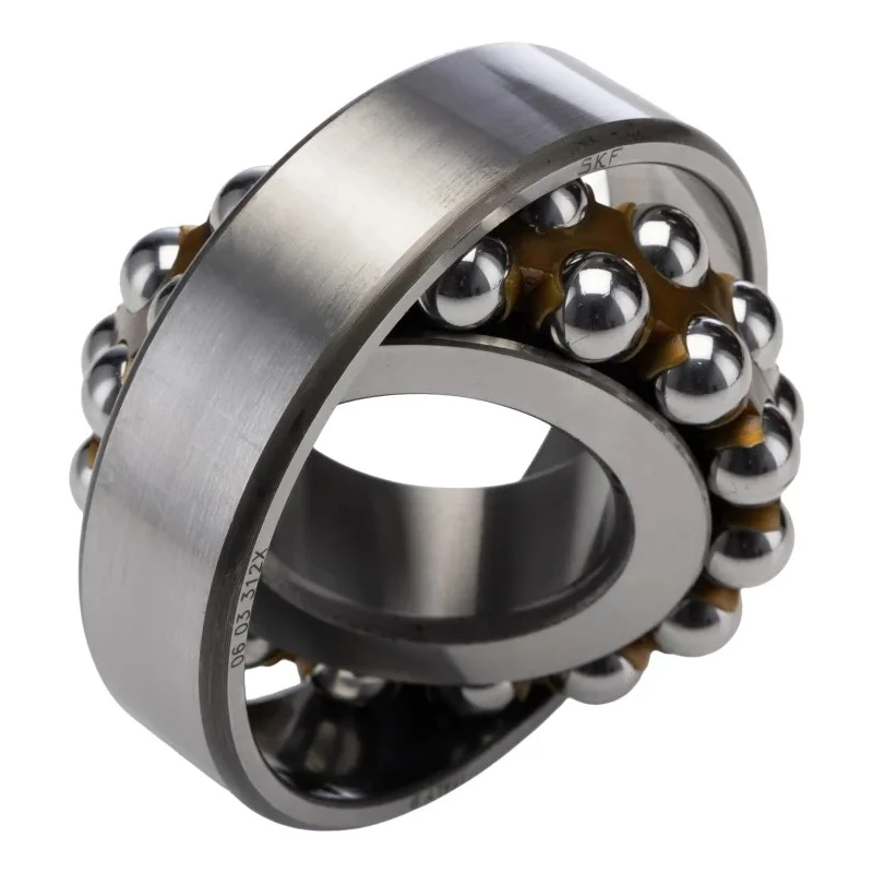 SKF Self-Aligning Double Row Ball Bearing, 40 mm ID, 90 mm OD, 23 mm Width, Non-Metallic Cage, Open End 1308 EKTN9/C3