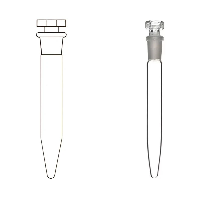 Centrifuge Tube Plain With Stopper Conical or Round Bottom Lab image-1