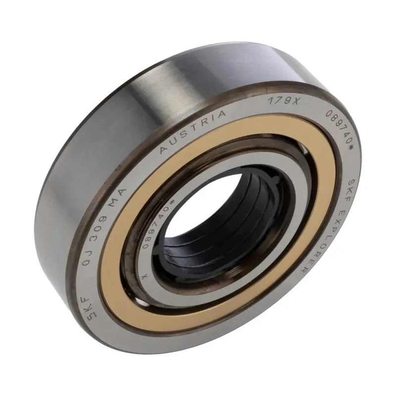 SKF Single Row Angular Contact Ball Bearing 45 mm ID, 100 mm OD, 25 mm Race Width QJ 309 MA