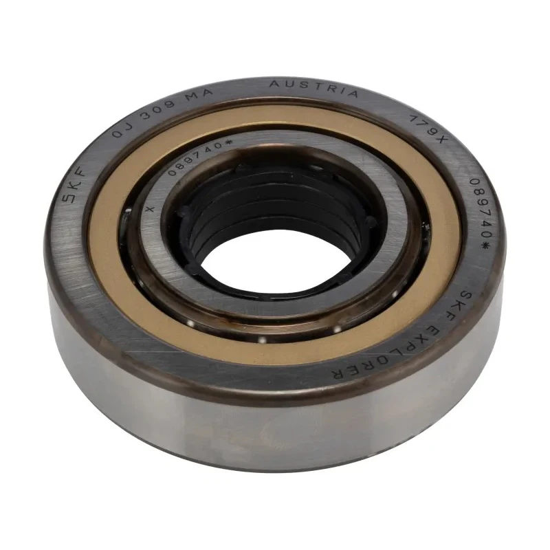 SKF Single Row Angular Contact Ball Bearing 45 mm ID, 100 mm OD, 25 mm Race Width QJ 309 MA