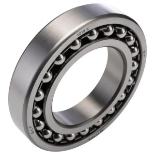 SKF Self-Aligning Double-Row Ball Bearing 75 mm ID, 130 mm OD, 25 mm Width, Tapered Bore, Sheet Metal Cage 1215 K